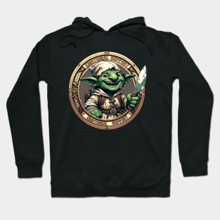 Emotional Support Goblin Badge Hoodie